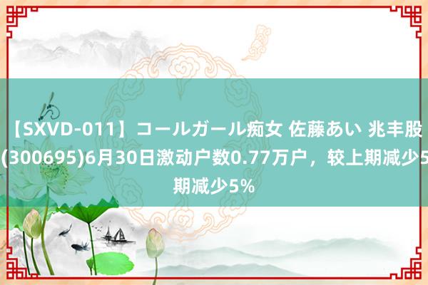 【SXVD-011】コールガール痴女 佐藤あい 兆丰股份(300695)6月30日激动户数0.77万户，较上期减少5%