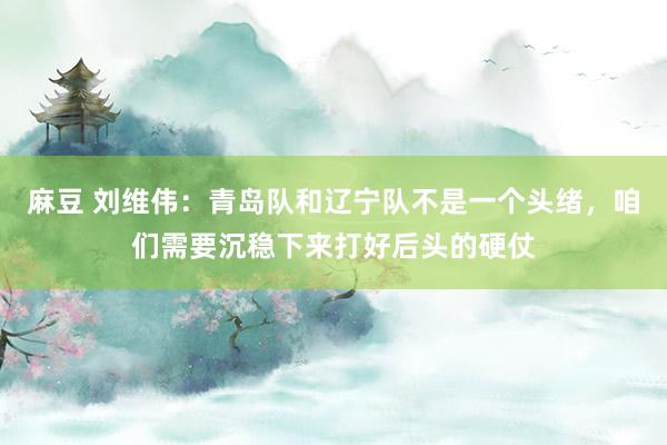 麻豆 刘维伟：青岛队和辽宁队不是一个头绪，咱们需要沉稳下来打好后头的硬仗