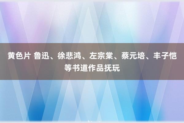黄色片 鲁迅、徐悲鸿、左宗棠、蔡元培、丰子恺等书道作品抚玩